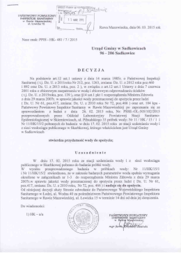 Decyzje Państwowego Powiatowego Inspektora