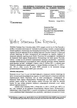 apelowała - Helsińska Fundacja Praw Człowieka