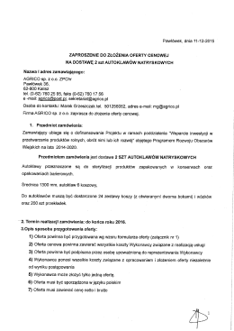 Nazwa i adres zamawiającego: