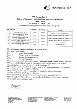 Ogłoszenie o postępowaniu (pdf 88kb)