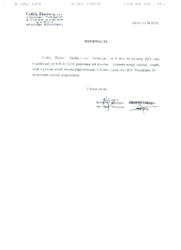 Informacja - mzgl.com.pl