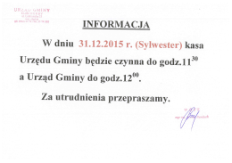 INFORMACJA - Herby, Urząd Gminy