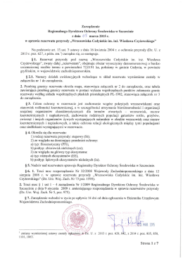 Zarządzenie Regionalnego Dyrektora Ochrony
