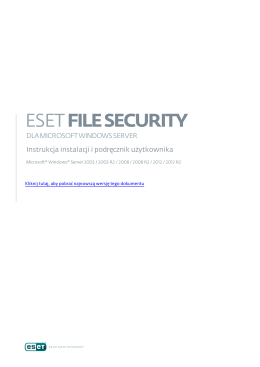 8. Praca z programem ESET File Security