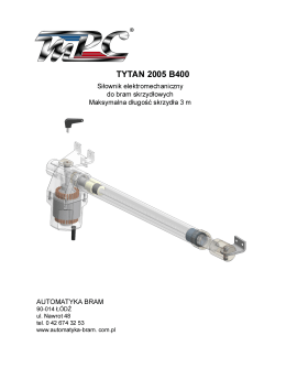 Siłowniki Tytan 2005-instrukcja