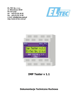 IMP Tester v 1.1 - El-Tec
