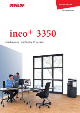ineo+3350 broszura - printservice.com.pl