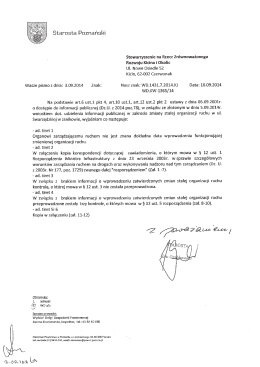 że sporna i obecnie funkcjonująca organizacja