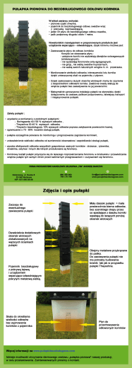 pułapka pionowa - Bezobsługowa pułapka na kornika