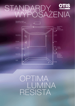 Standardy wyposażenia dla linii OPTIMA, LUMINA i RESISTA