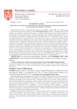 ul. Witosa dz. nr 53-13 PRZETARG - Biuletyn Informacji Publicznej