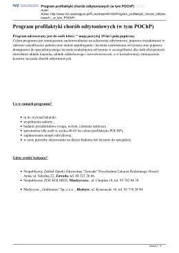 Program profilaktyki chorób odtytoniowych (w