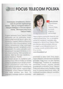 Reseller News_Programy Partnerskie Focus Telecom Polska_nr