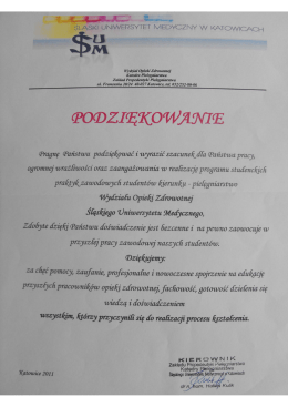 podziekowanie SUM