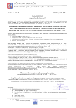 WÓJT GMINY ZABIERZÓW
