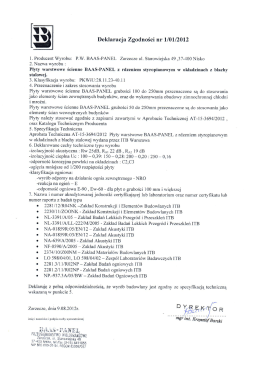 49_DEKLARACJA ZGODNOŚCI ŚCIANA