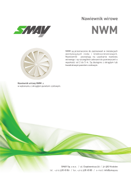 Karta katalogowa Smay NWM