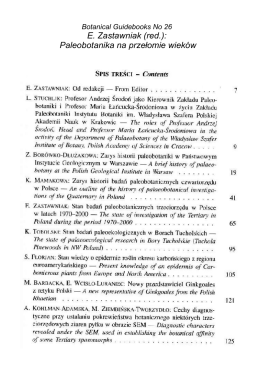 E. Zastawniak (red.): Paleobotanika na przełomie wieków