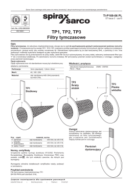TP1, TP2, TP3 Filtry tymczasowe