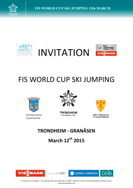 FIS WORLD CUP SKI JUMPING 12th MARCH