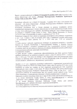 4 grudnia 2015 roku konsultacji aktu prawa miejscowego pod