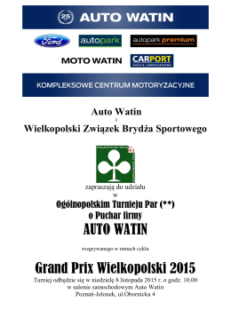 AUTO WATIN Grand Prix Wielkopolski 2015