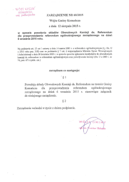 treść - Biuletyn Informacji Publicznej Gminy Komańcza