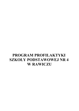 Program Profilaktyki Szkoły