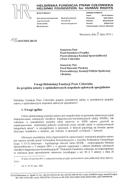 zwr&oacute;ciła się - Programy Helsińskiej Fundacji Praw Człowieka