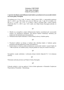 16. Uchw. nr VIII_72_2015 (Dofin. oczyszczalnie przydom.)
