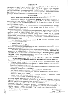 ogłoszenie