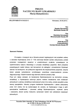 PREZES NACZELNEJ RADY LEKARSKIEJ