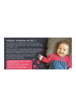 FUNDACJA DZIECIOM ZDAZYC Z POMOCA ALA