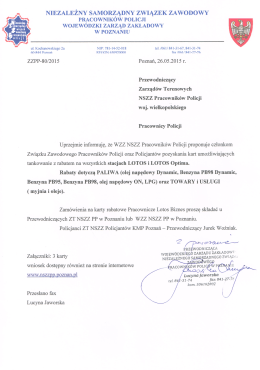 NIEZALEZNY SAMORZĄDNY ZWIĄZEK ZAWODOWY