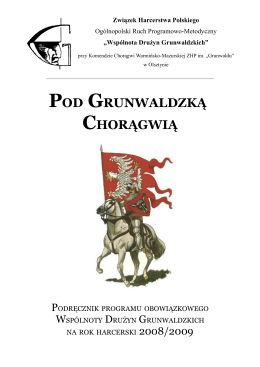 POD GRUNWALDZKĄ CHORĄGWIĄ - Związek Harcerstwa Polskiego