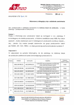 odpowiedzi cz. 1 - Miejskie Zakłady Autobusowe sp. z oo