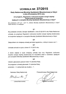 Uchwały 37 do 39 z dnia 28.09.2015
