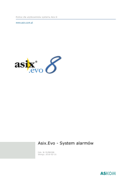 Asix.Evo - System alarmów