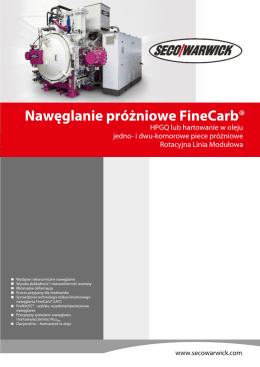 Nawęglanie pr&oacute;żniowe FineCarb - Seco