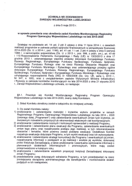 Uchwała Zarządu Województwa Lubelskiego Nr XXXII/565/2015