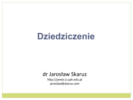 wykład 6 - dr Jarosław Skaruz
