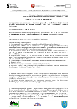 wzór umowy DMP (06.10.2015 r.) - Powiatowy Urząd Pracy w Iławie