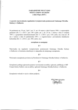 Załącznik nr 1 - Zarządzenie Nr II.73.2015