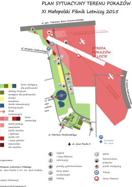 PLAN sYTuAcYJNY TERENU PokAzów Xl Małopolski` Piknik
