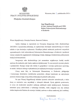 Minister Pracy i Polityki Społecznej