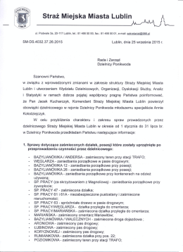 Straż Miejska Miasta Lublin/MMM - Rada Dzielnicy Ponikwoda w