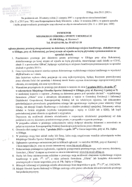 Ogłoszenie o przetargu - Biuletyn Informacji Publicznej