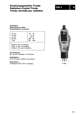 Strahlungsgek&uuml;hlte Triode Radiation