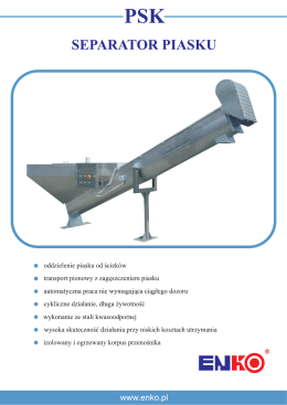 PSK sEPARAToR PIASKU