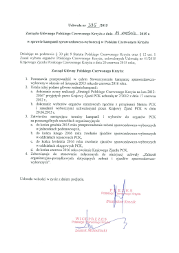 Uchwala nr 395 - Zachodniopomorski Oddział Okręgowy PCK